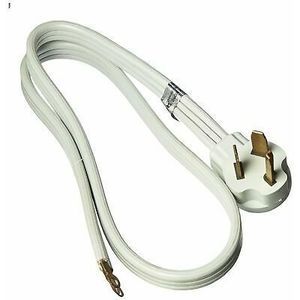 Prime RD100304 3-Pole 3-Wire SRDT 30A 125/250-Volt Dryer Cord, Gray, 4-Feet